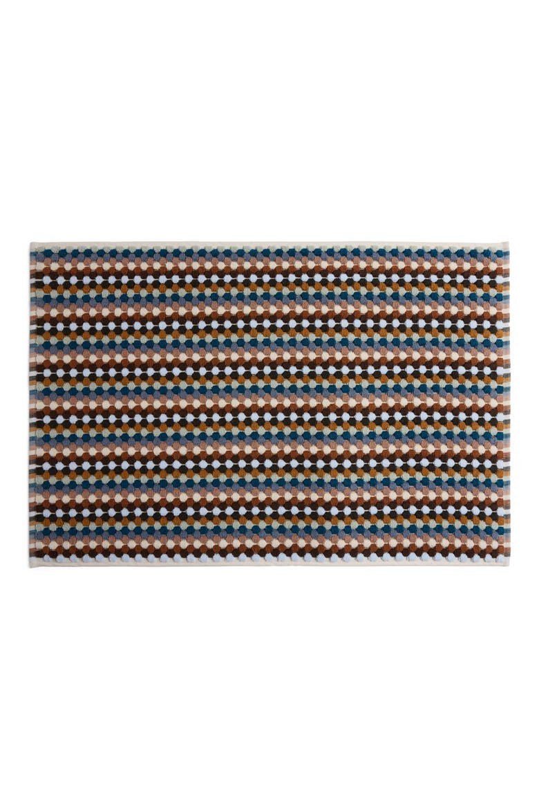 Mosaic Organic Cotton Bath Mat, Main, color, BLUE MULTI