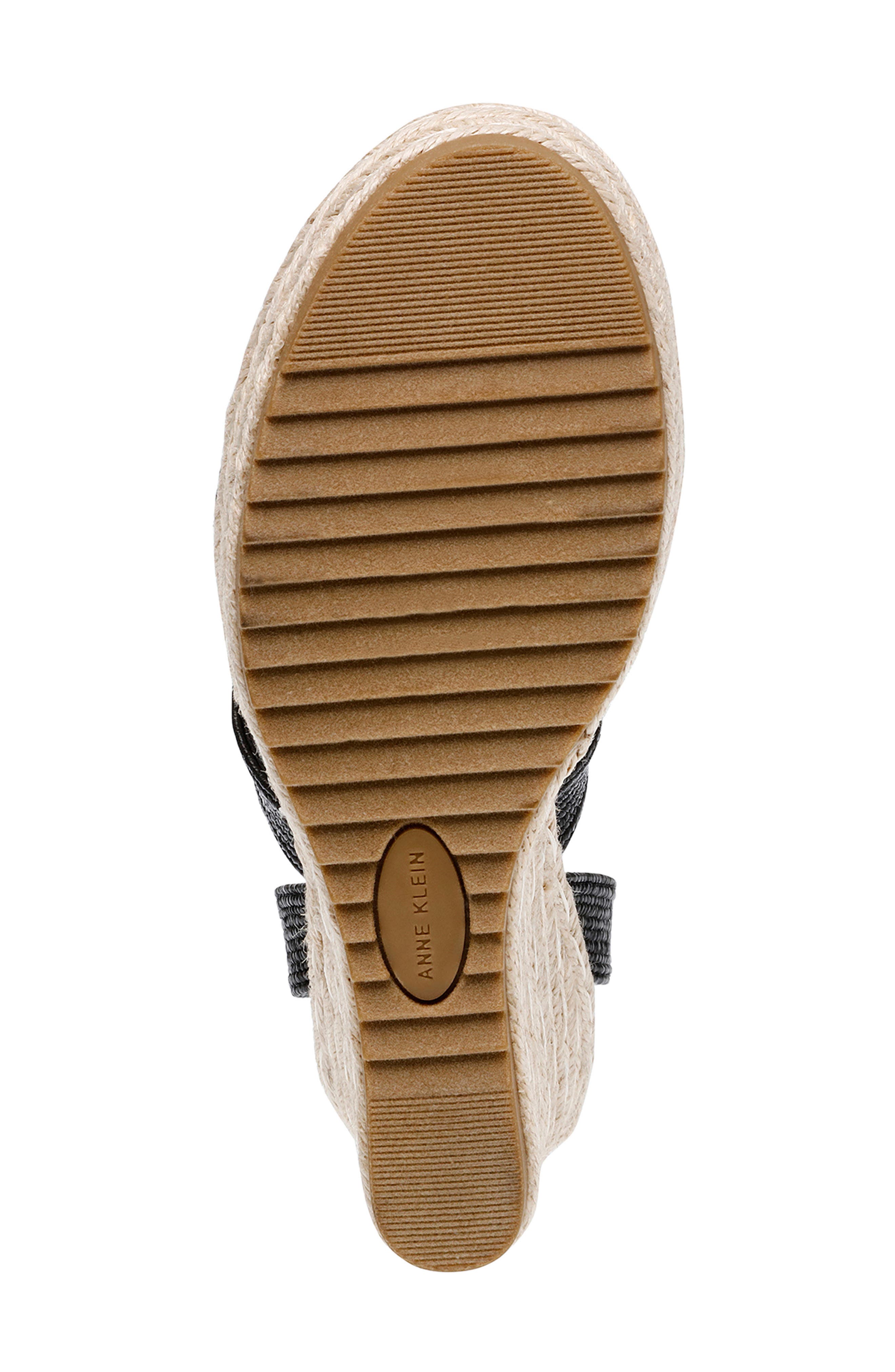 Anne Klein Willa Espadrille Wedge Raffia Sandal, Alternate, color, 