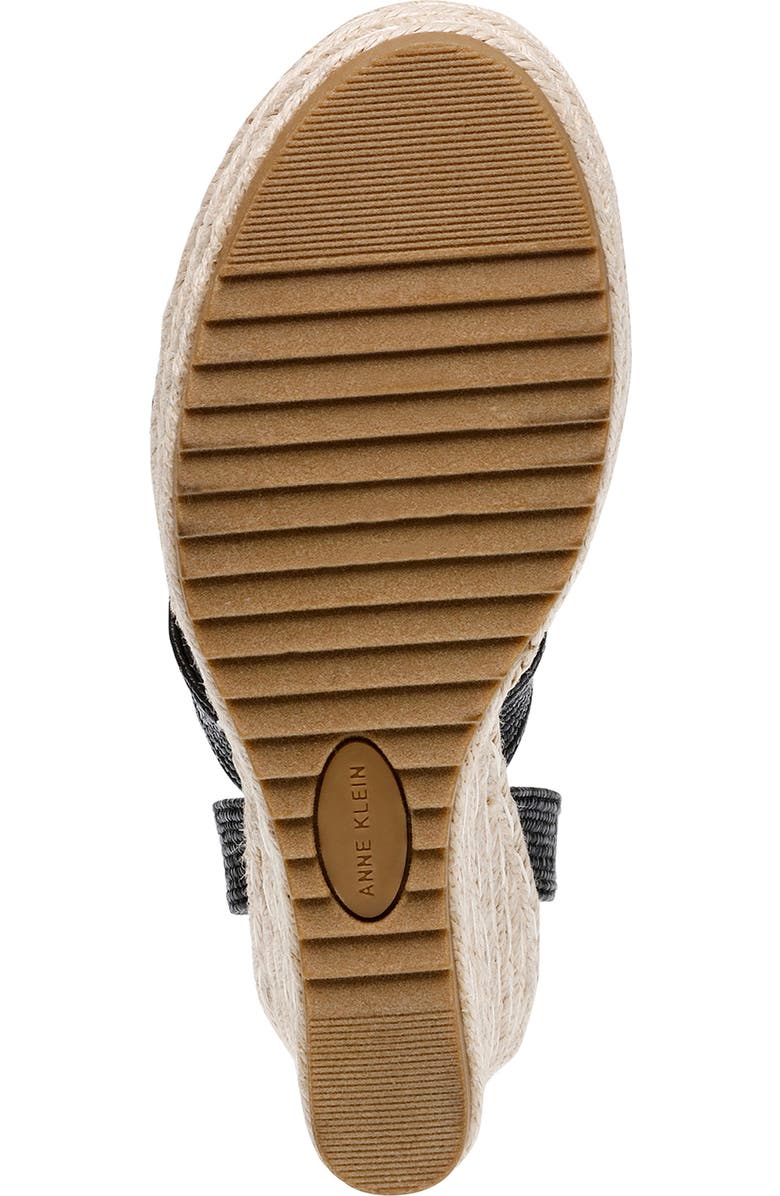 Anne Klein Willa Espadrille Wedge Raffia Sandal, Alternate, color,