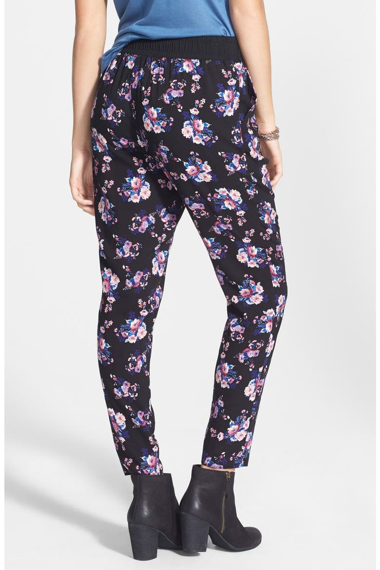 Track Pants, Alternate, color, MAUVE/ FLORAL PRINT
