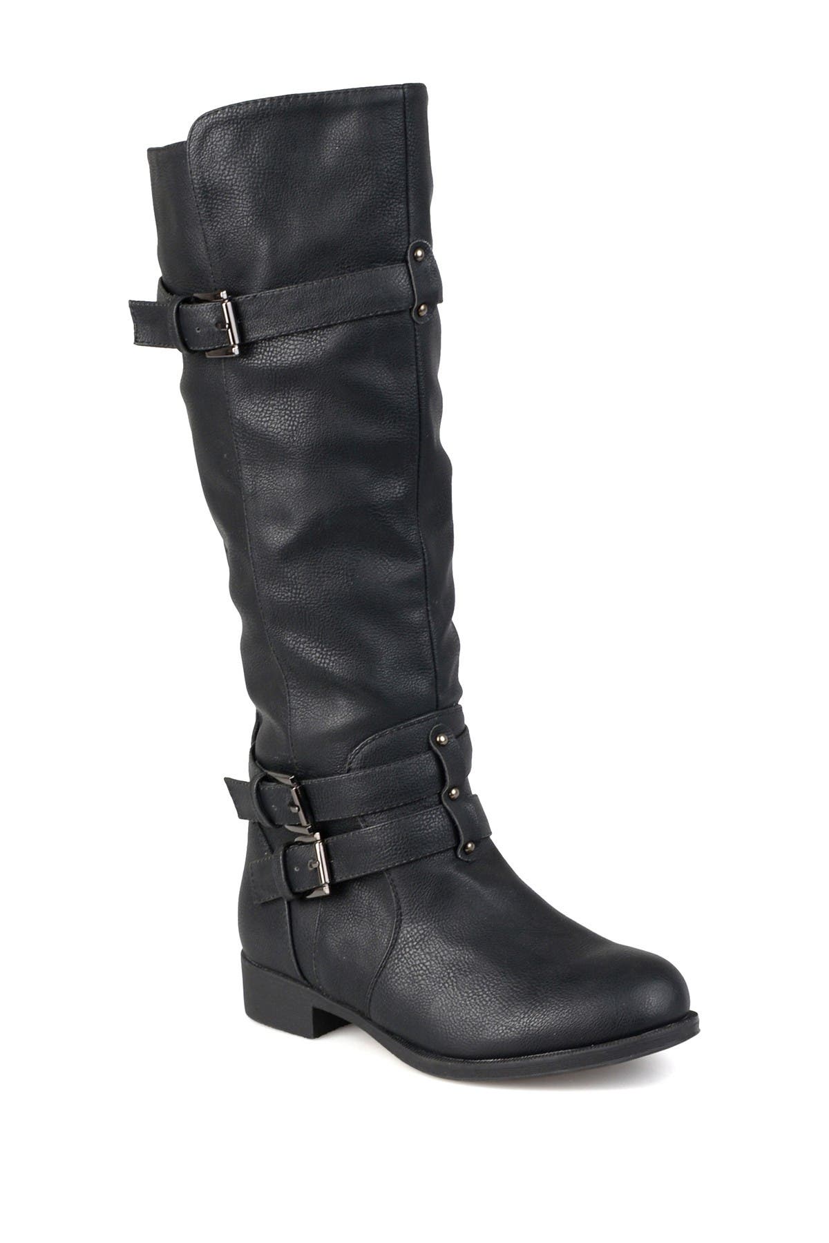 JOURNEE Bite Ruched Riding Boot
