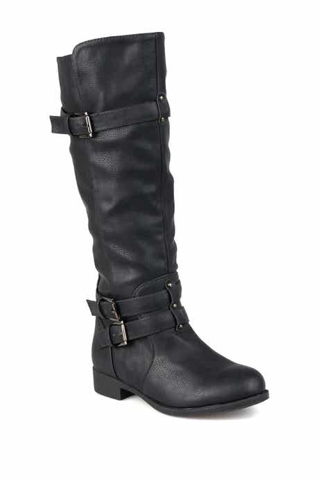 JOURNEE Bite Ruched Riding Boot
