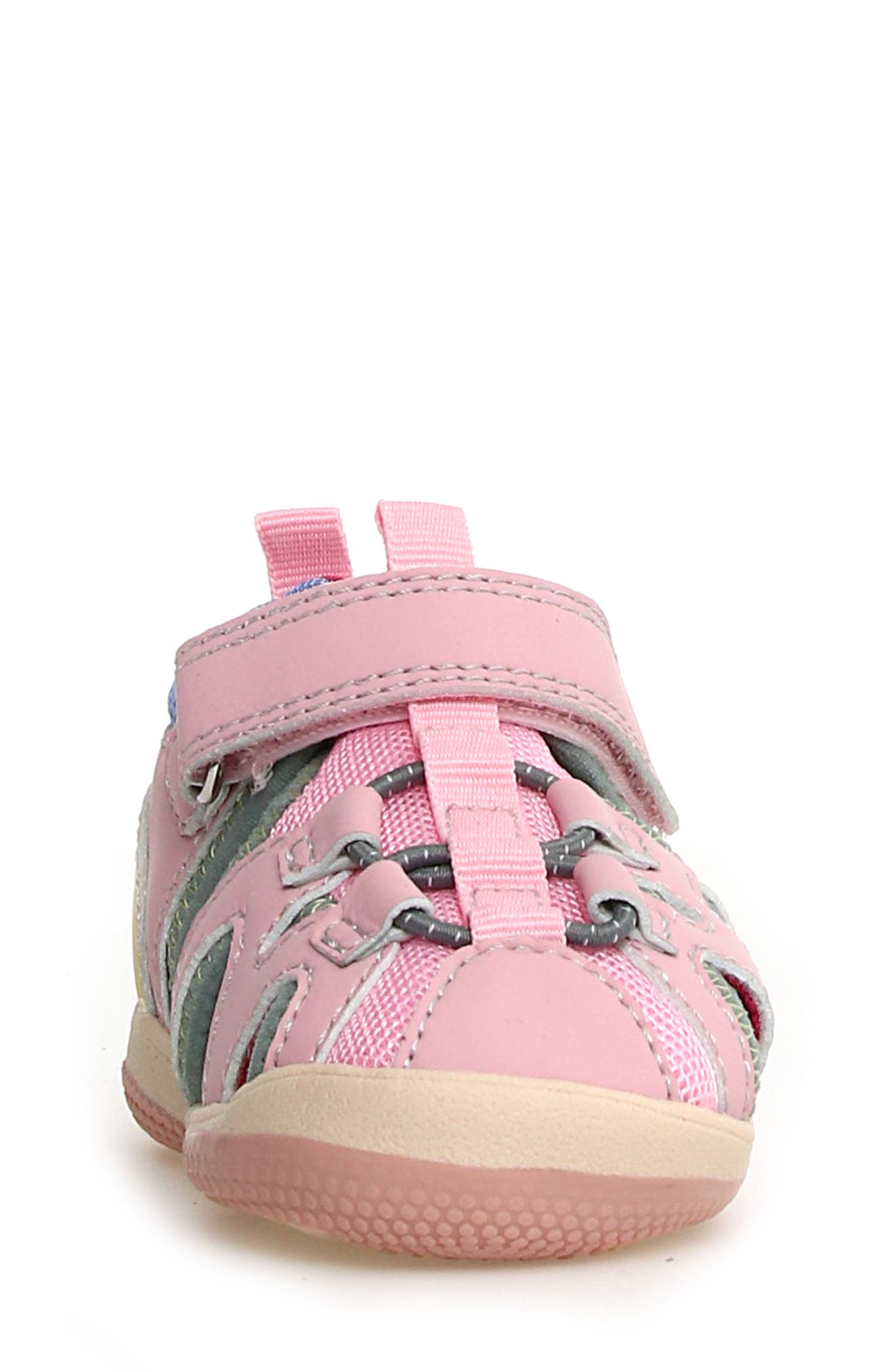 Naturino Rekin Fisherman Sandal, Alternate, color, Pink-Paglia
