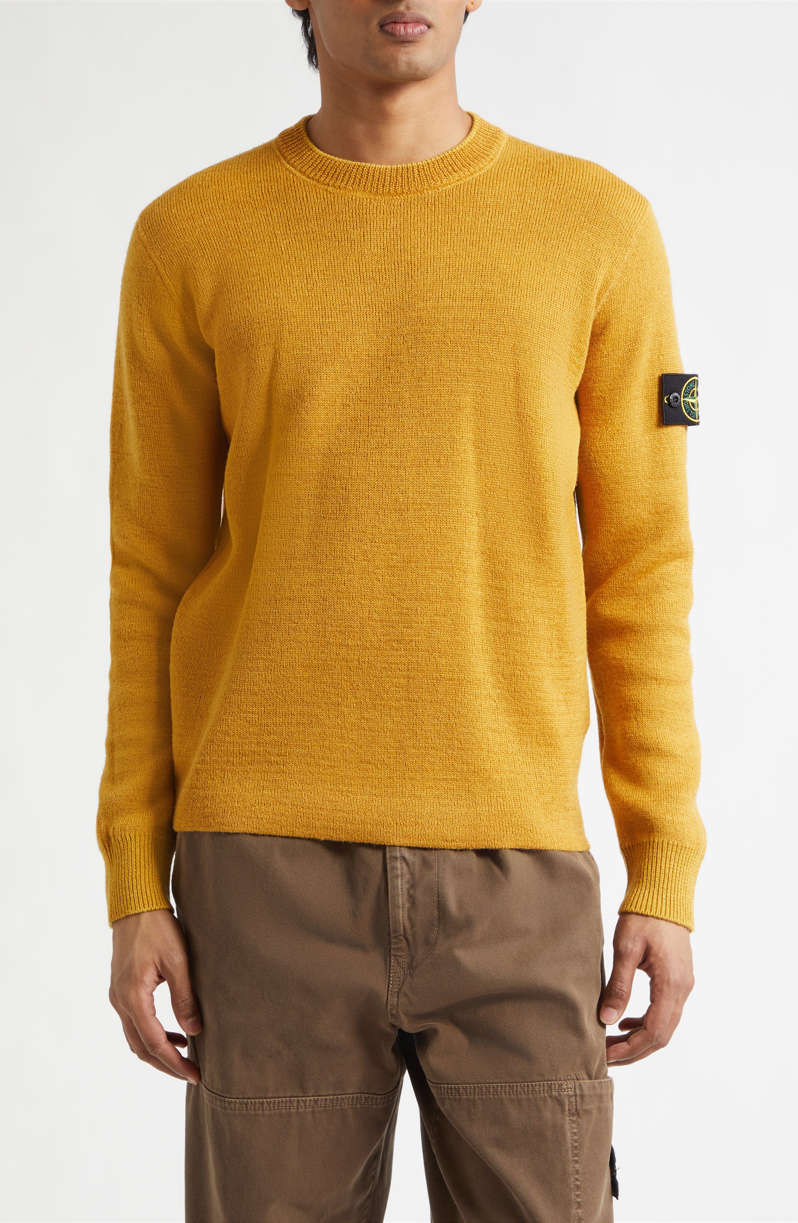 Compass Logo Wool Blend Sweater