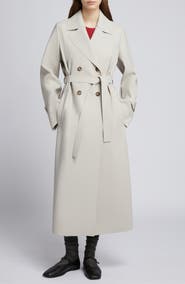 MM by Max Mara Cedro Faux Leather Trench Coat