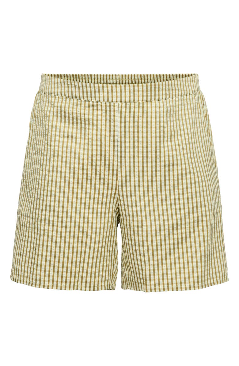 VERO MODA Gingham Shorts, Alternate, color, Fog Green/ Willow Checks