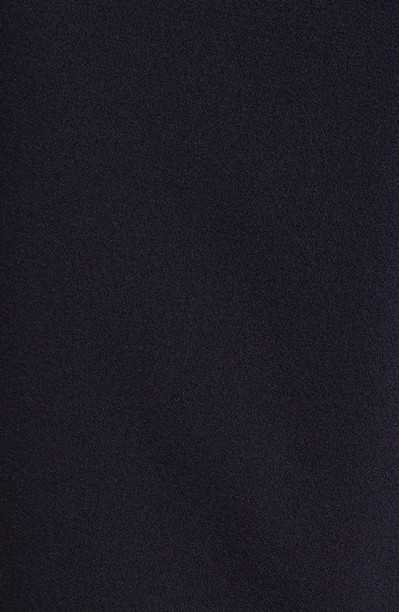 Vince Camuto Twist Long Sleeve Stretch Crepe Dress, Alternate, color, Navy