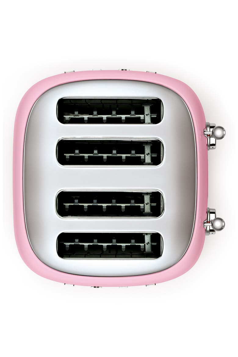 '50s Retro Style 4-Slice Toaster, Alternate, color, PINK
