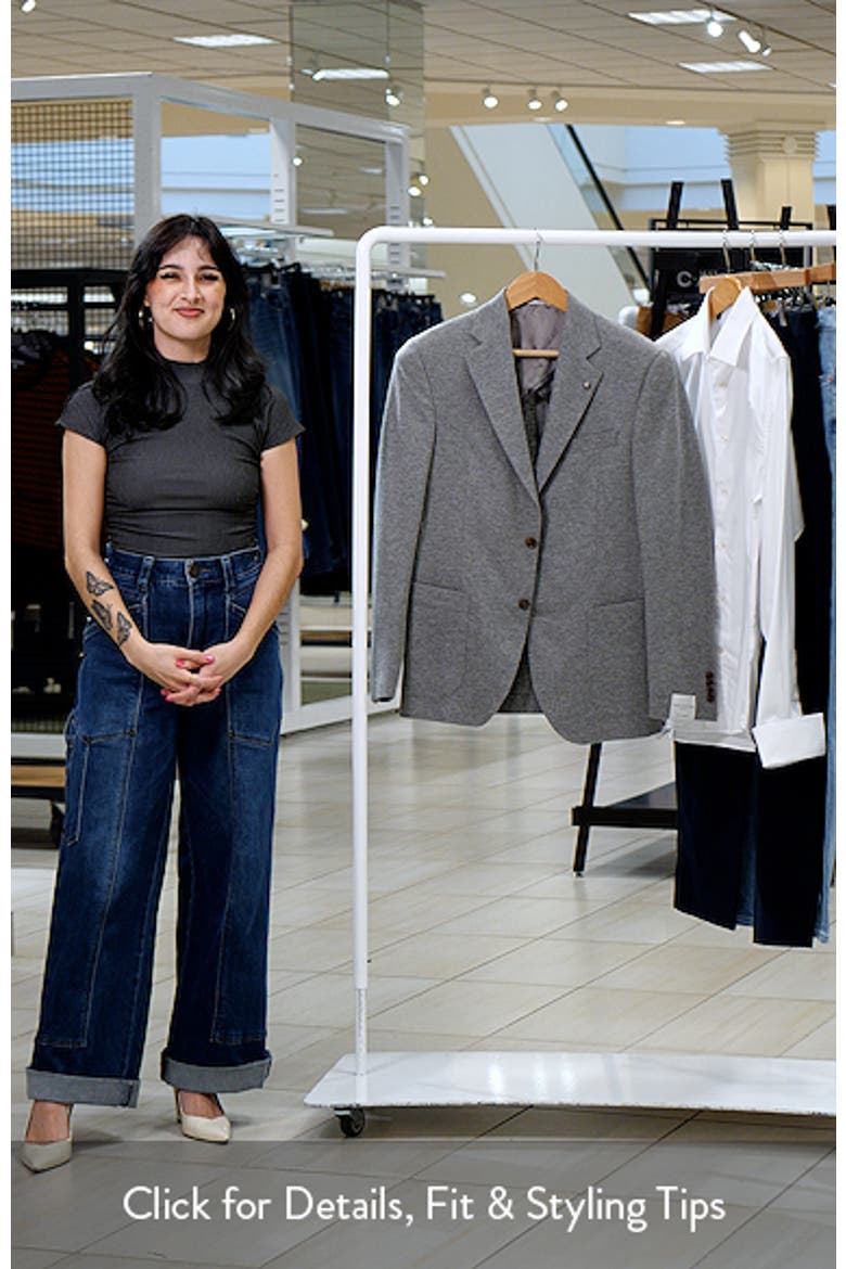Darwin Heathered Grey COMFORTWEAR™ Knit Cashmere Sport Coat video