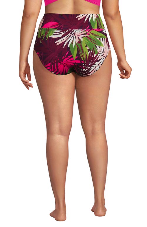 LANDS' END LANDS' END CHLORINE RESISTANT PINCHLESS HIGH WAISTED BIKINI BOTTOMS