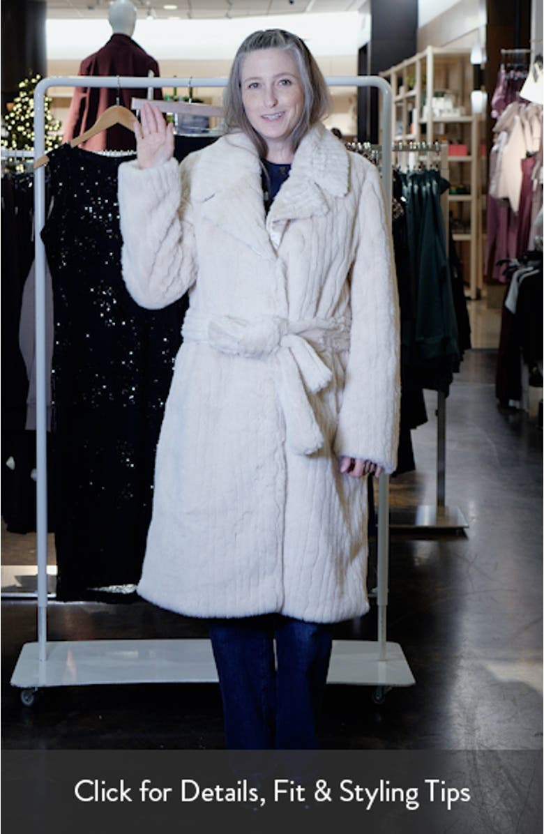 Faux Fur Belted Coat, sales video thumbnail