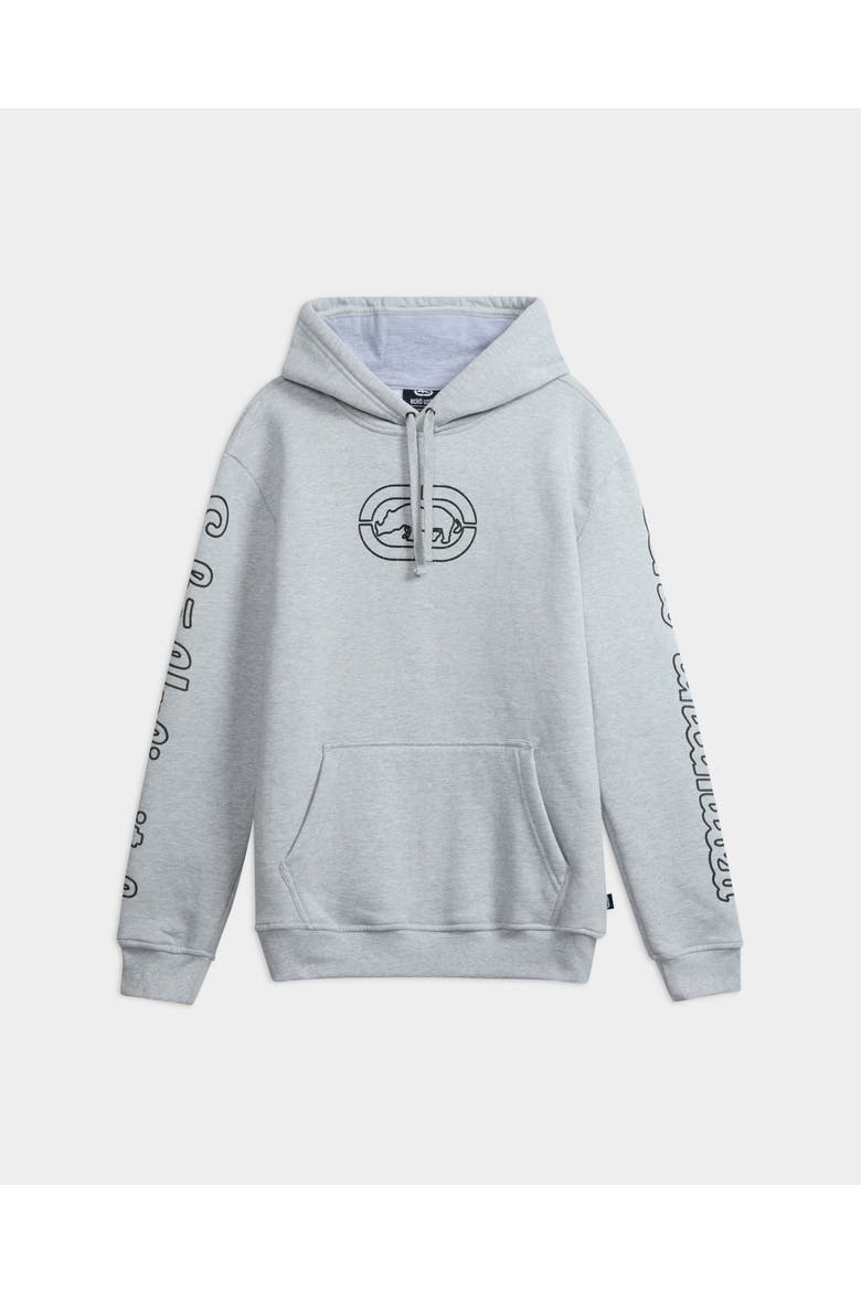 Core Puff Chainstitch Hoodie, Main, color, Grey Heather