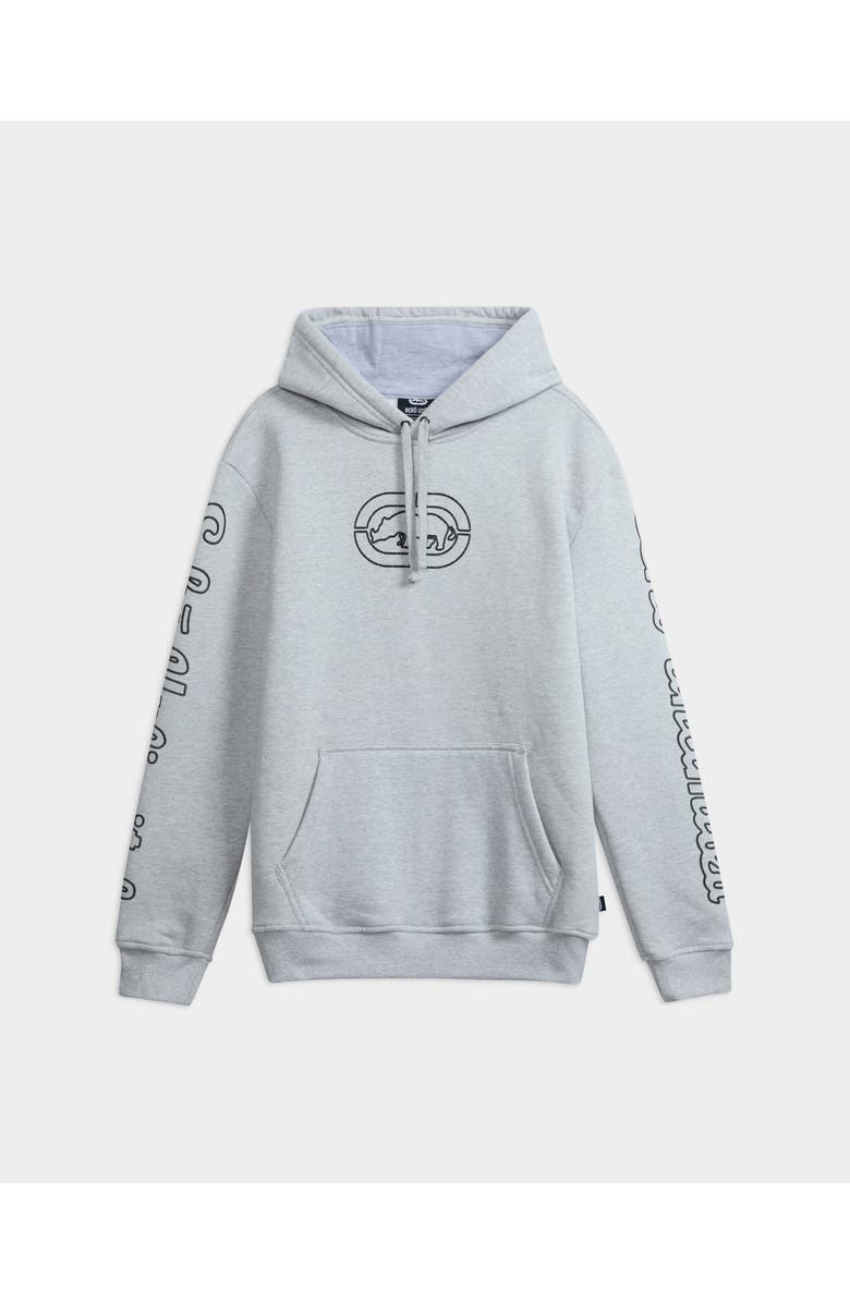 ECKO Core Puff Chainstitch Hoodie, Main, color, Grey Heather