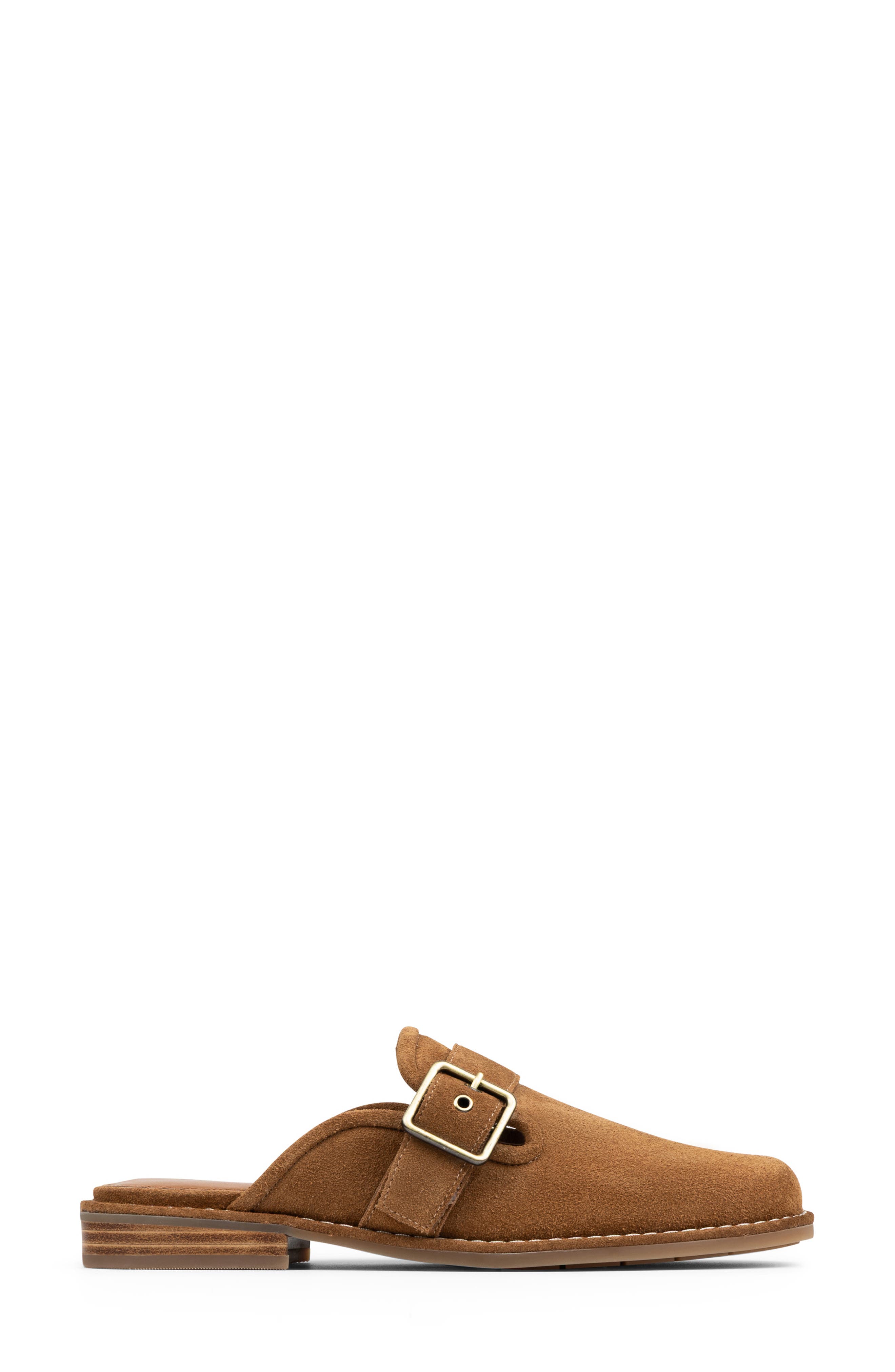 Buckle Mule, Alternate, color, SADDLE