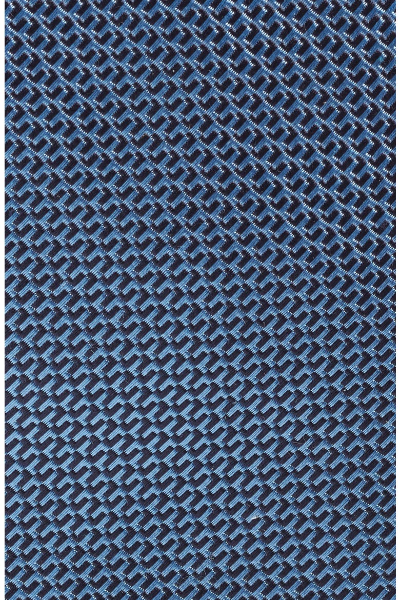 Micropattern Silk Tie, Alternate, color, BLUE