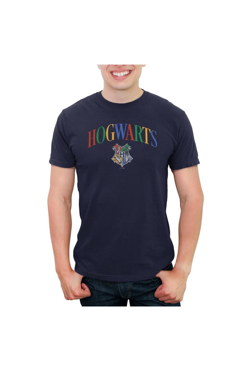 HARRY POTTER Men's Harry Potter Primary Colors Crest  Graphic T-Shirt, Main, color, Navy Blue