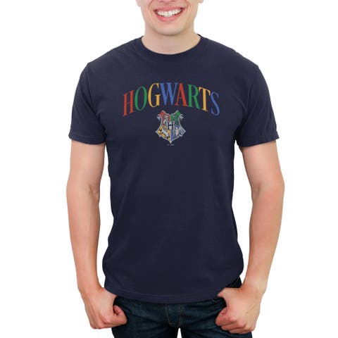 Men's Harry Potter Primary Colors Crest  Graphic T-Shirt