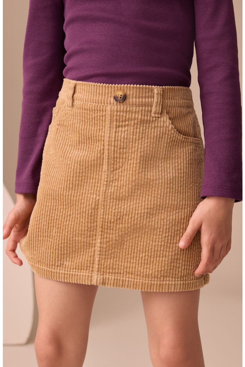 Kids' Corduroy Miniskirt, Alternate, color, NEUTRAL