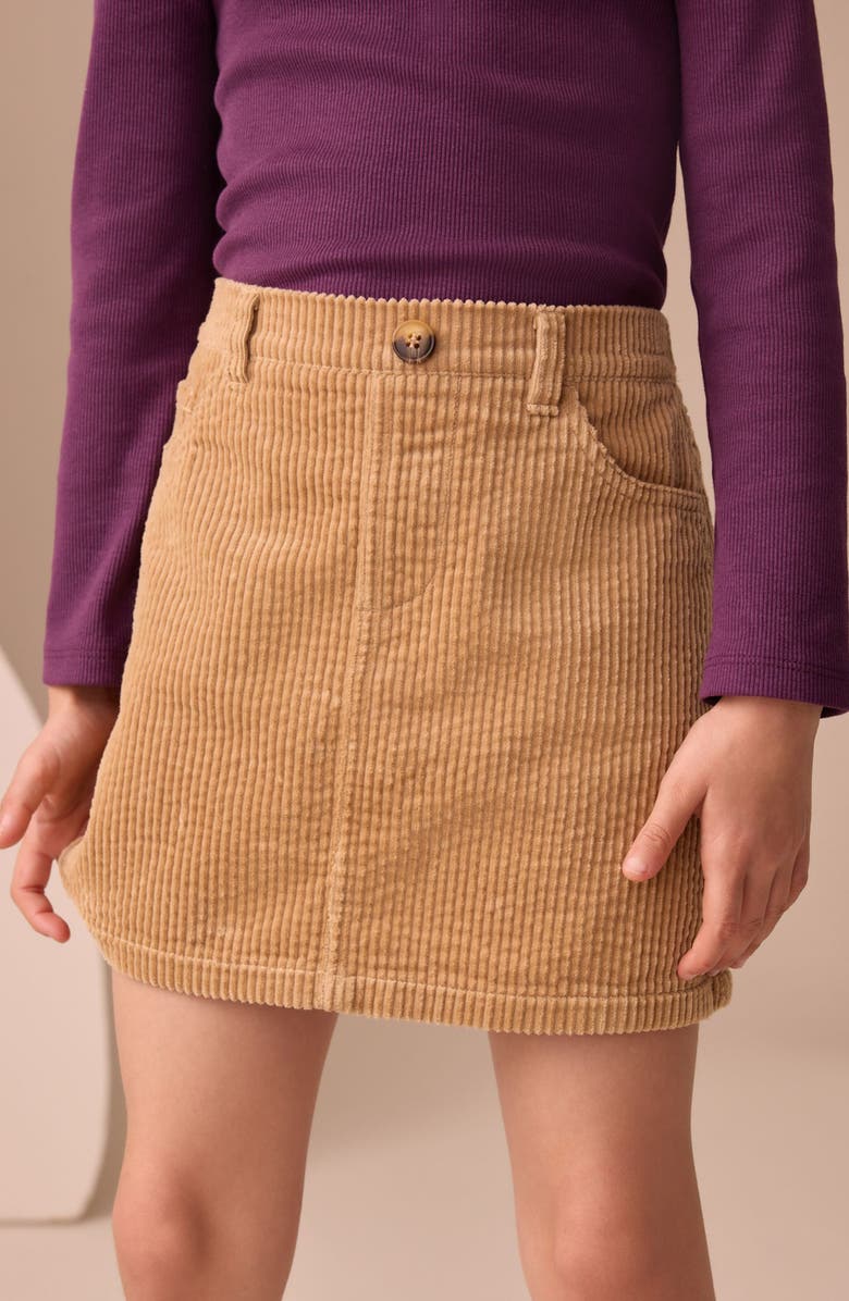 NEXT Kids' Corduroy Miniskirt, Alternate, color, Neutral