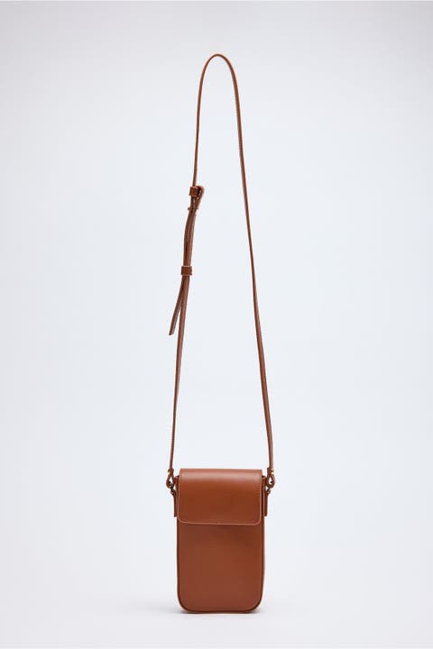 Ales Bassepi Leather Mini Crossbody Bag