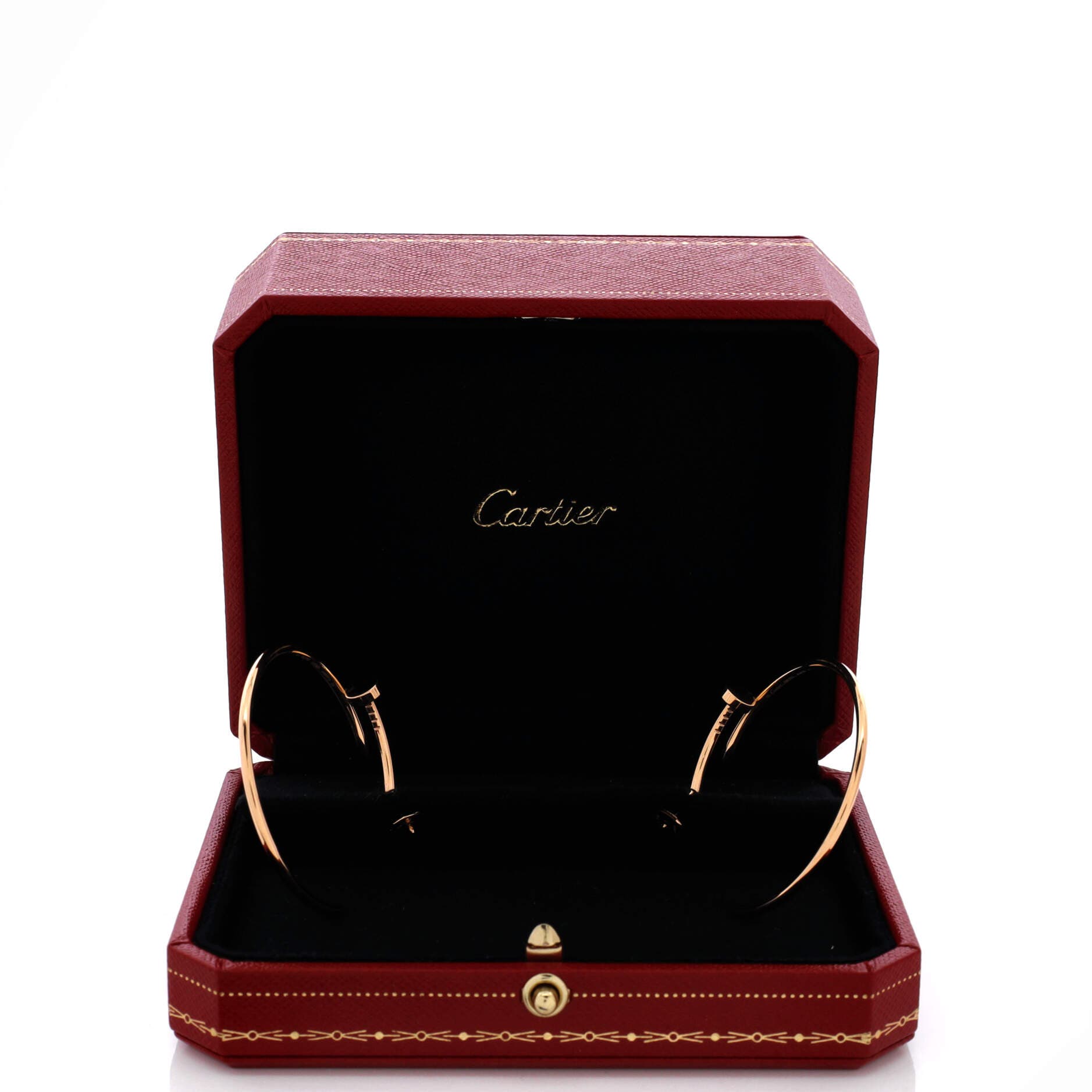 Juste un Clou Hoop Earrings 18K Rose Gold XL, Alternate, color, Metallic Gold