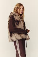 H&M Fluffy Vest With Funnel Collar