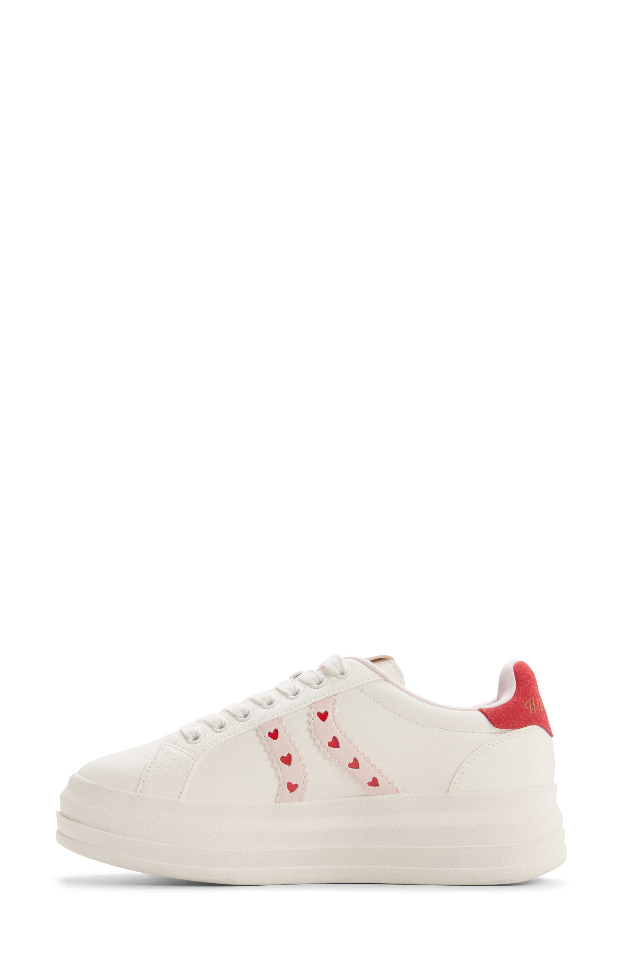 ALDO Adores Platform Sneaker, Alternate, color, White