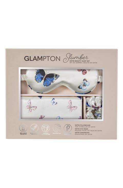 Satin Pillowcase, Scrunchi & Mask Set