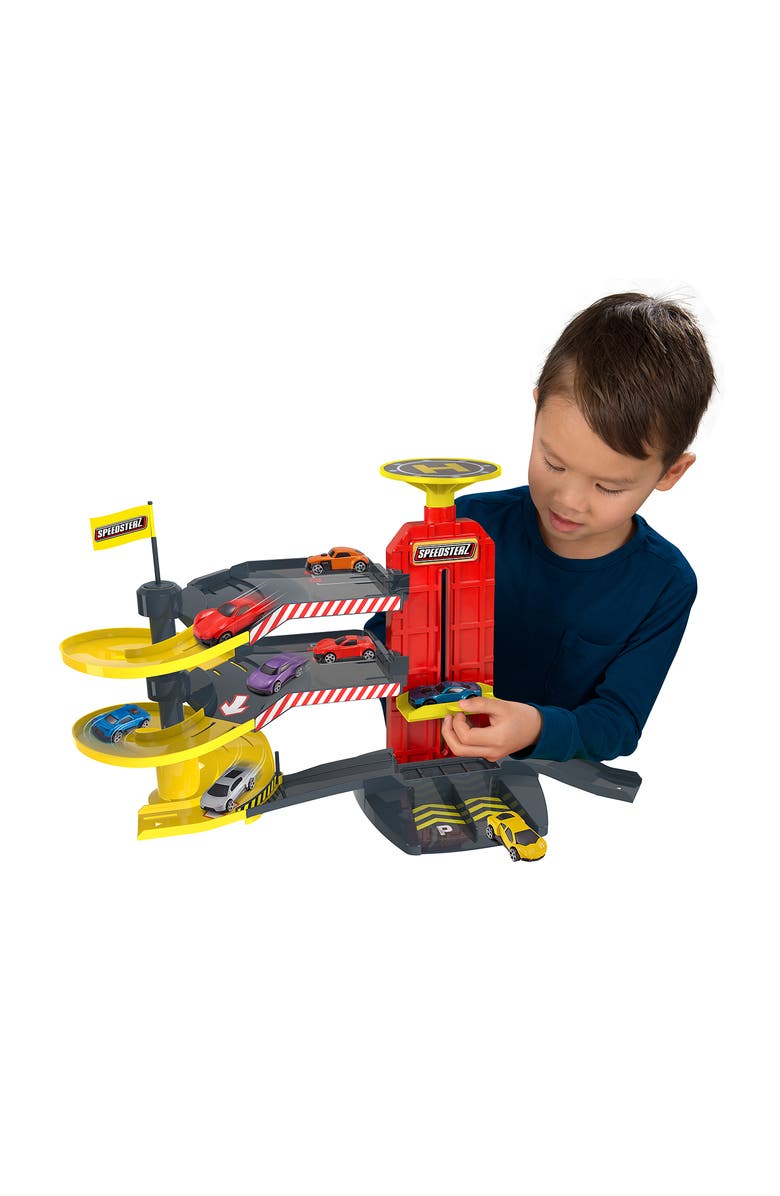 Speedsterz City Park & Drive with 5 Cars, Main, color, Multicolored