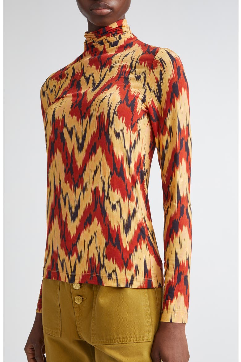 Aurelia Long Sleeve Turtleneck, Alternate, color, CARNELIAN