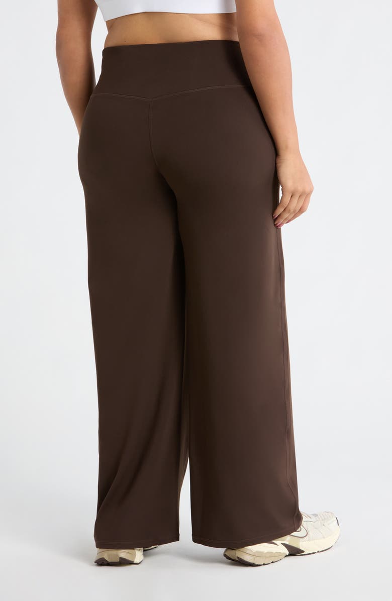 Zella Zen Comfort Straight Leg Pants, Alternate, color, Brown Mole