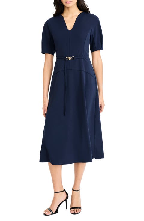 Belted Midi Dress