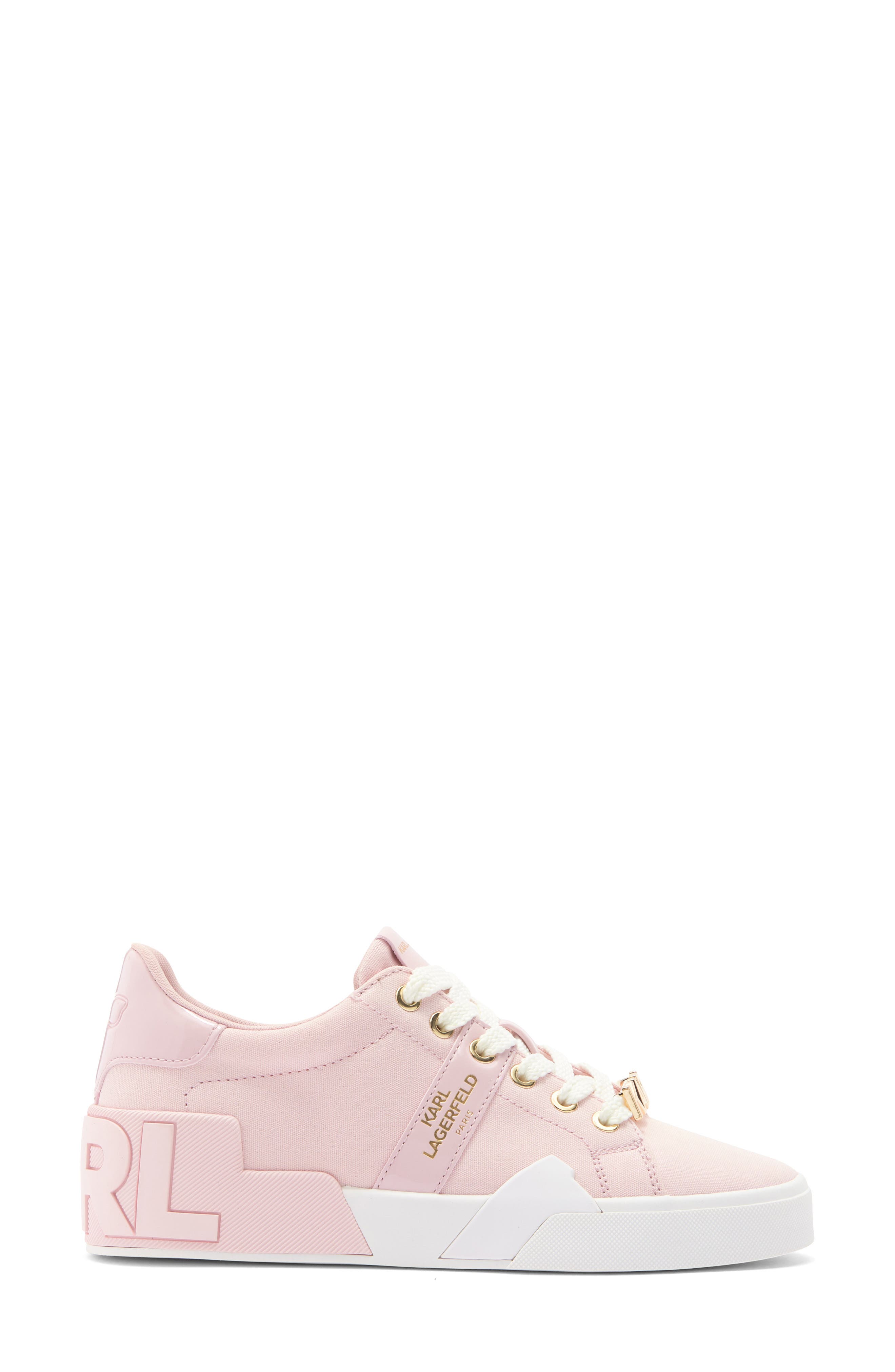 KARL LAGERFELD PARIS Mablyn Low Top Sneaker, Alternate, color, Light Blush