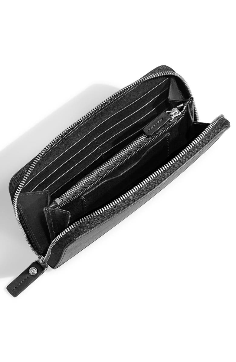 Shinola Signature Lea Leather Continental Wallet, Main, color, 