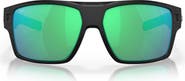 Costa Del Mar Diego 62mm Oversize Polarized Mirrored Rectangular Sunglasses