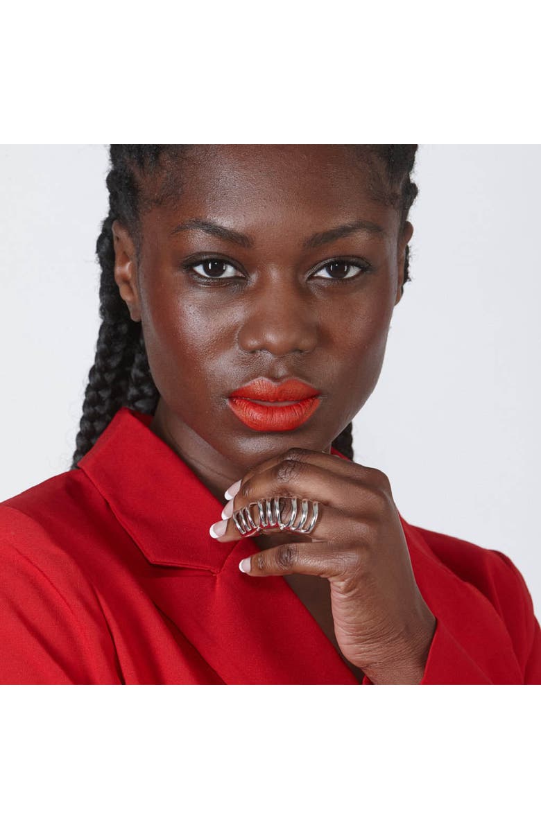 Lucy Quartermaine Waterfall Armour Ring, Alternate, color, Sterling Silver