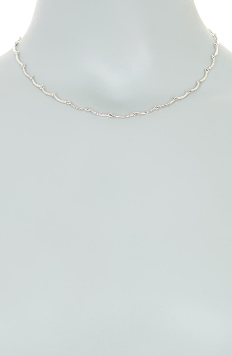 Madewell Scalloped Chain Necklace, Alternate, color, 
