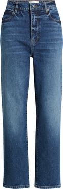 FRAME The Ruler High Waist Ankle Straight Leg Jeans