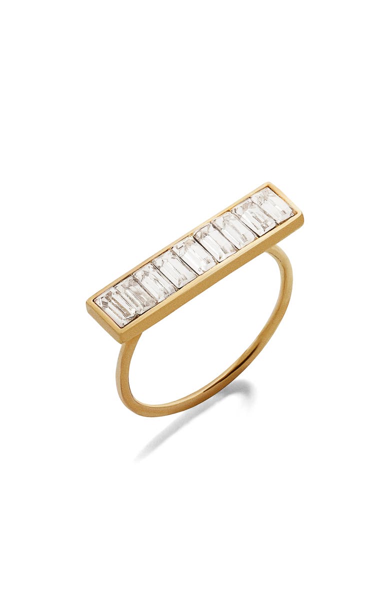 BaubleBar Baguette Ring, Main, color, 