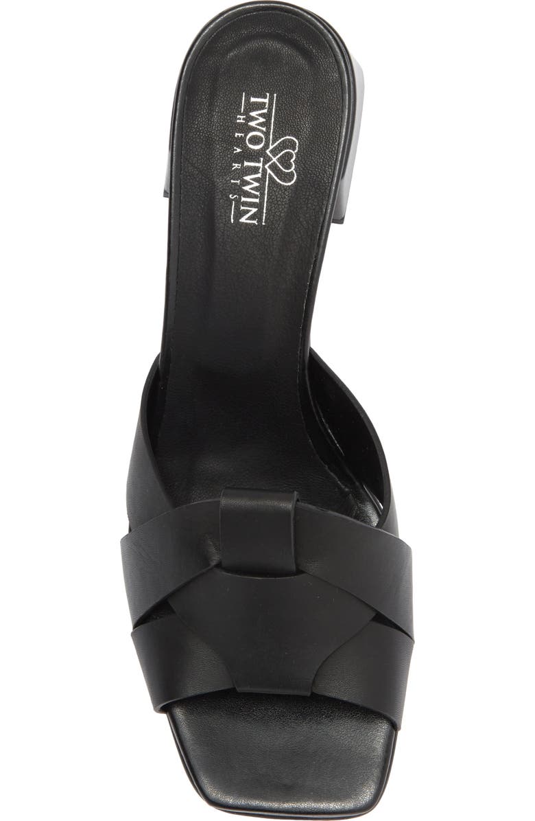 2 Twin Hearts Cross Band Block Heel Sandal, Alternate, color,