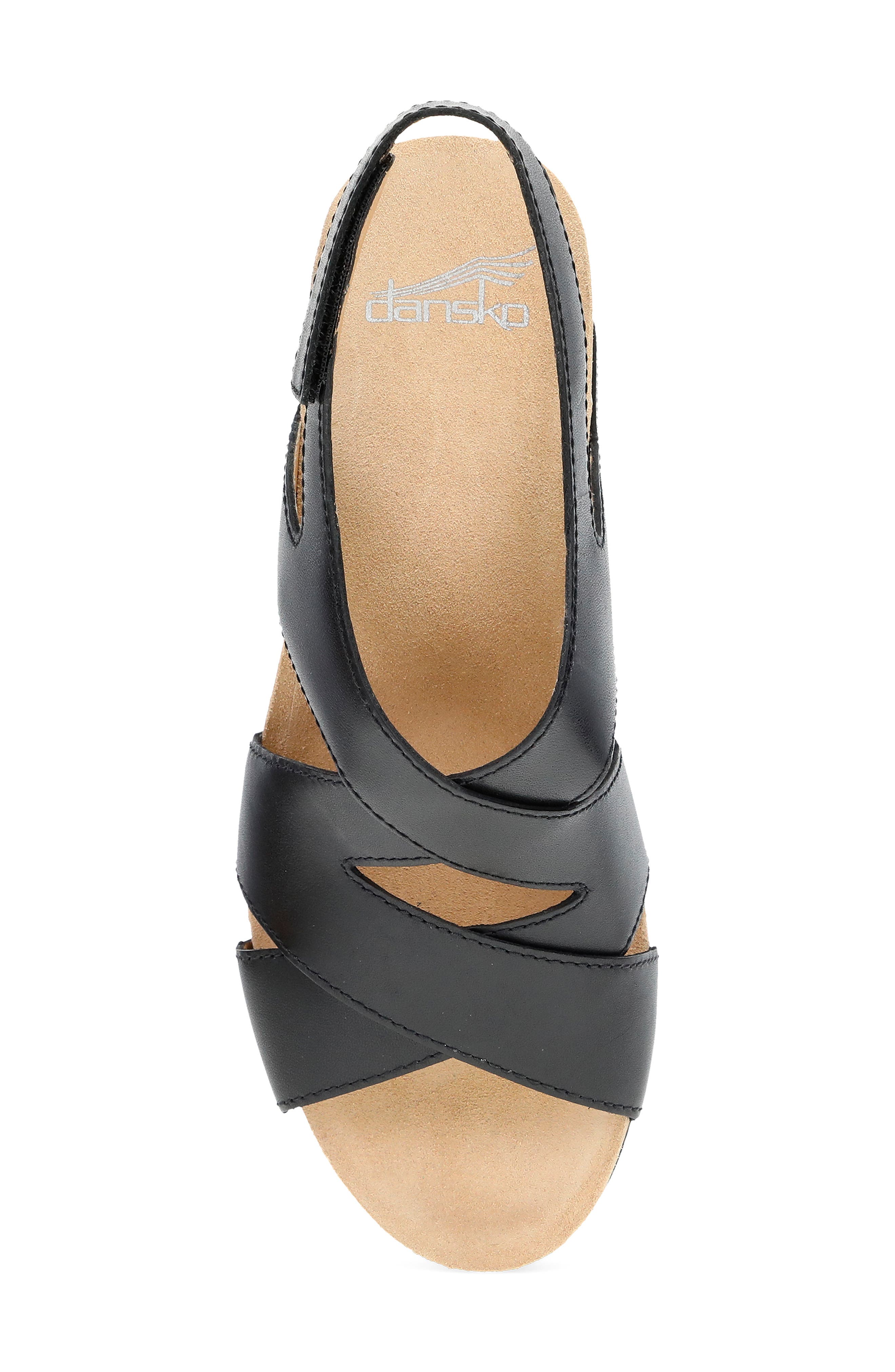 Dansko Shyla Slingback Wedge Sandal, Alternate, color, 
