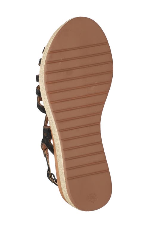 Bella Vita Gladiator Espadrille Sandal In Black