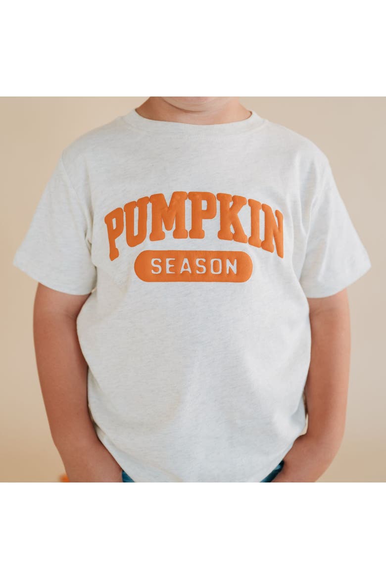 Pumpkin Season Puff Ink Short Sleeve T-Shirt, Alternate, color, Natural Heather