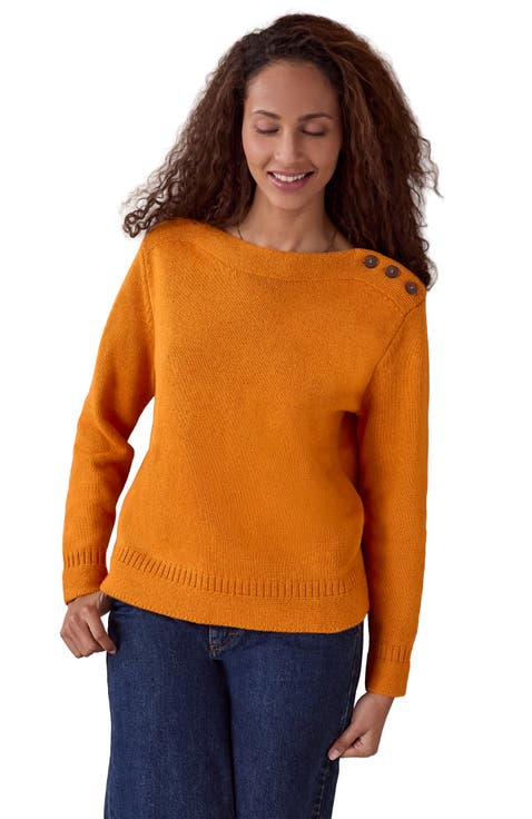 Button Detail Gansey Sweater