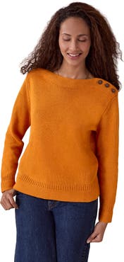 Celtic & Co. Button Detail Gansey Sweater