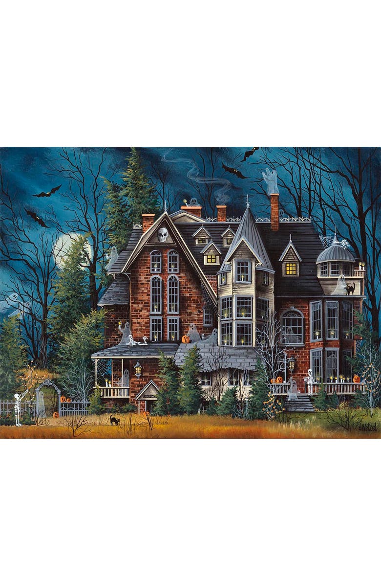 Sunsout Decorating the Haunted House 500 piece Jigsaw Puzzle for Adults, Alternate, color,