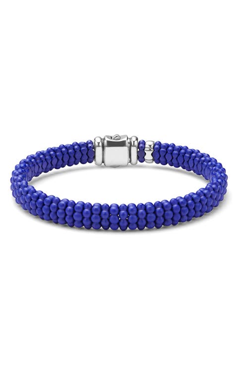 Men's Anthem Ceramic Caviar Beaded Bracelet