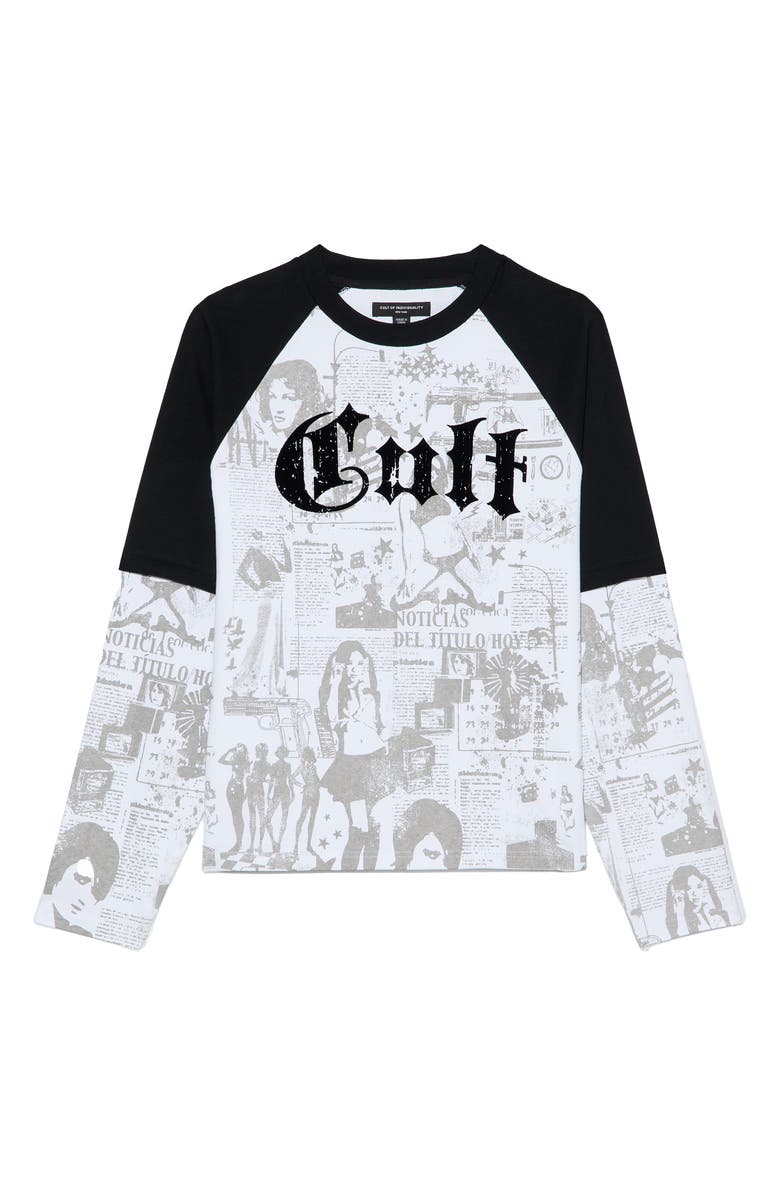 Cult of Individuality Layered Long Sleeve Raglan T-Shirt, Alternate, color,