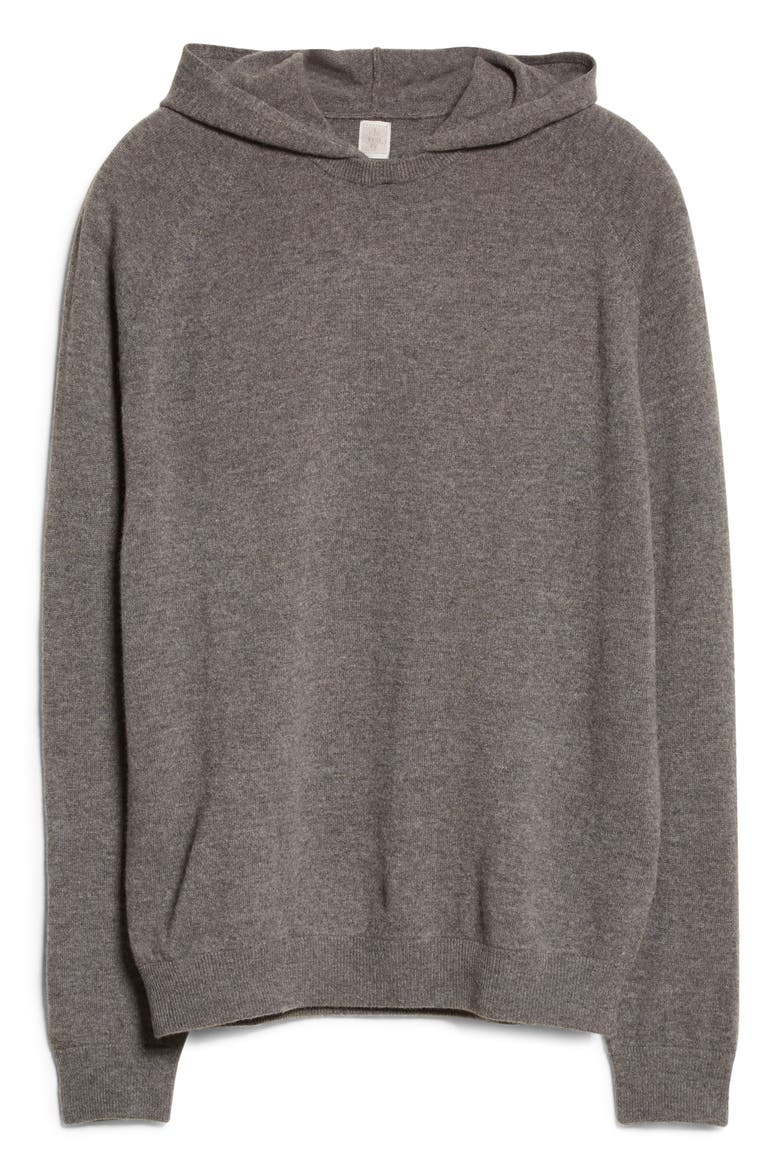 Men's Wool & Cashmere Hoodie, Alternate, color, CHARCOAL
