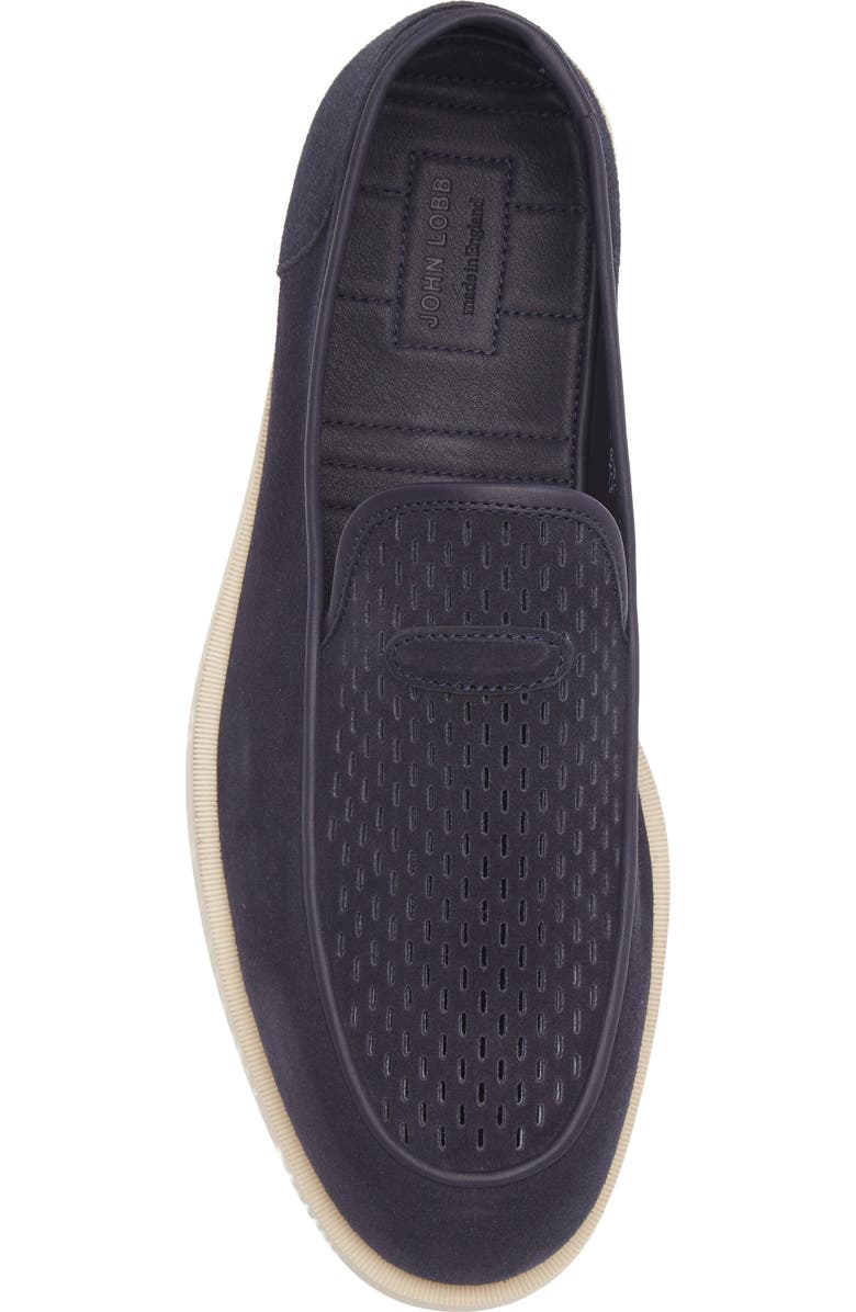 John Lobb Pace Oval Loafer, Alternate, color, 5A-Navy